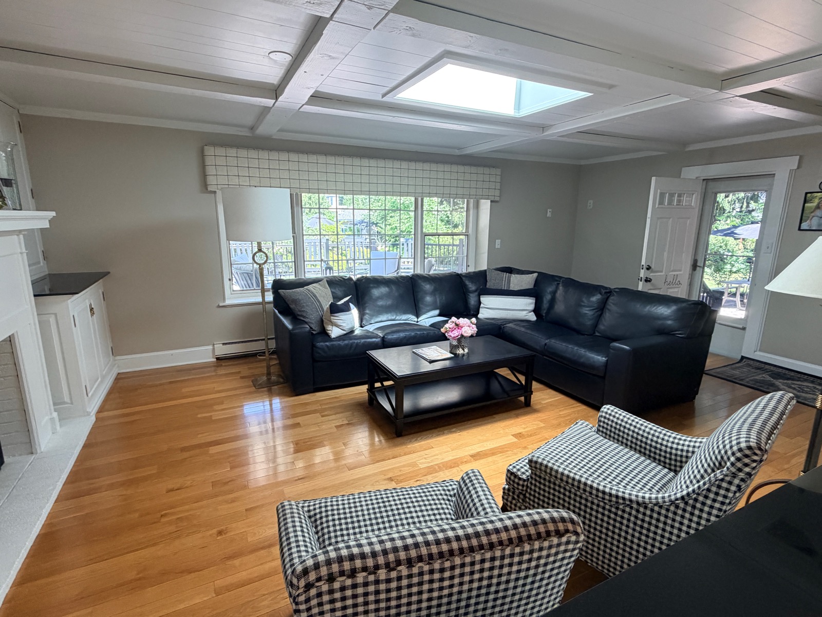 Large suburban home with outdoor pool on 1+ acre